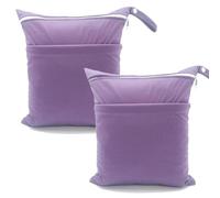 kkrrammii Sacchetti impermeabili per pannolini bagnati, 11,8 x 35,8 cm, grandi, impermeabili, con doppia cerniera, riutilizzabili, in poliestere, per pannolini per bambini, costumi da bagno, yoga