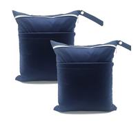 kkrrammii Sacchetti impermeabili per pannolini bagnati, 11,8 x 35,8 cm, grandi, impermeabili, con doppia cerniera, riutilizzabili, in poliestere, per pannolini per bambini, costumi da bagno, yoga