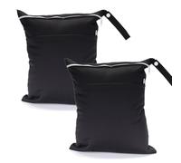 kkrrammii Sacchetti impermeabili per pannolini bagnati, 11,8 x 35,8 cm, grandi, impermeabili, con doppia cerniera, riutilizzabili, in poliestere, per pannolini per bambini, costumi da bagno, yoga