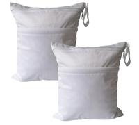 kkrrammii Sacchetti impermeabili per pannolini bagnati, 11,8 x 35,8 cm, grandi, impermeabili, con doppia cerniera, riutilizzabili, in poliestere, per pannolini per bambini, costumi da bagno, yoga