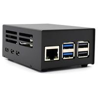 KKSB Raspberry Pi 5 M.2 HAT Case - Custodia in alluminio compatibile con cappelli NVMe, AI HAT e dispositivo di raffreddamento ufficiale Raspberry Pi