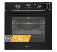 KKT KOLBE AirFryer BO7010FB - Forno da incasso da 60 cm, nero con friggitrice ad aria calda, design Full Black, autonomo, 73 l, 3,25 kW, estrazioni telescopiche, catalisi, funzione pizza, aria calda