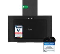 KKT KOLBE Cappa aspirante 60 cm Nero Aria di scarico e aria di ricircolo Senza