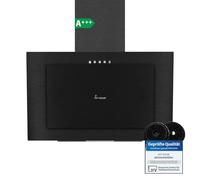 KKT KOLBE | Cappa aspirante 60 cm | Nero | Aria di scarico e aria di ricircolo | Senza testa | Acciaio inox | Inclinata | Funzionamento a pulsante | VTH6004S