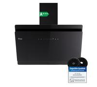 KKT KOLBE Cappa aspirante a parete inclinata SOLO9005S, 90 cm, nero