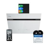 KKT KOLBE Cappa aspirante inclinata AURORA6005SW, 60 cm, bianco nero
