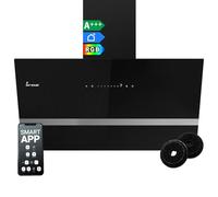KKT KOLBE Cappa aspirante inclinata EASY9005SM, 90 cm, nero