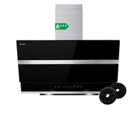 KKT KOLBE Cappa aspirante inclinata HERMES8005S, 80 cm, nero argento