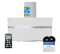 KKT KOLBE Cappa aspirante inclinata HERMES8005WM, 80 cm, bianco argento