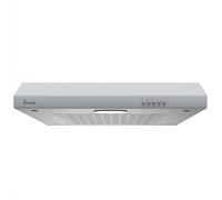 KKT KOLBE | Cappa aspirante 60 cm | Cappa sottopensile | Cappa da incasso | Acciaio inox | Grigio | 3 livelli di potenza | Comando a pulsante | Scarico aria | UBH600S
