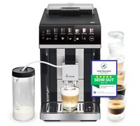KKT KOLBE Macchina da caffè con contenitore del latte, bocchetta per schiuma del latte e accessori, 2 tazze, 15 bar, macinino a 7 livelli, touch screen, pulizia automatica, 7 bevande Barista One