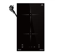 KKT KOLBE Piano cottura a induzione doppio 30 cm autonomo | Superficie in vetroceramica | 2 zone di cottura | 9 livelli di potenza | Timer di spegnimento | Rilevamento pentole | Blocco tasti | IND294