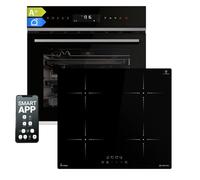 KKT KOLBE Set cottura autosufficiente, 60 cm, forno da incasso EB8317HC, piano cottura a induzione da 59 cm, IH85900RL, spiedino girevole, griglia ad aria, funzione pizza, grill, convezione, aria