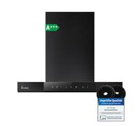 KKT KOLBE SHAPE6005S - Cappa aspirante 60 cm | A+++ | 754 cbm/h | cappa da parete | aria di scarico | modalità automatica | vetro | retromarcia automatico | illuminazione LED Bi-Color | funzionamento