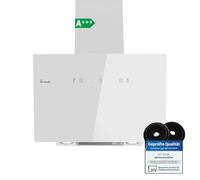 KKT KOLBE TRIO6025W - Cappa aspirante da 60 cm, 782 cbm/h, cappe da parete senza testa, colore bianco, vetro, controllo gestuale, funzionamento SensorTouch, illuminazione a LED