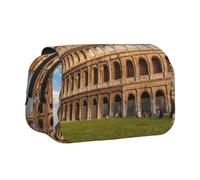 kkvhhyuo Astuccio per bambini, astuccio per penne con chiusura a scatto, grazioso astuccio per scuola e ufficio (impronte di animali), Antico Colosseo, One Size, Organizer per borse