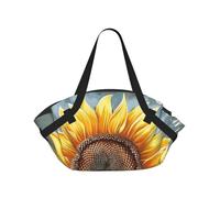 kkvhhyuo Borsa da campeggio con stampa a righe bianche nere e bianche, borsa a tracolla pieghevole per shopping, spiaggia, design con cuscinetto convertibile, per spiaggia, picnic, escursionismo e