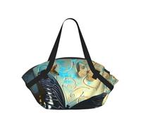 kkvhhyuo Borsa da campeggio con stampa di Babbo Natale e gnomo, pieghevole, per shopping, spiaggia, con design convertibile, per spiaggia, picnic, escursionismo e festival., Farfalla, One Size, Zaino