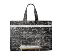 kkvhhyuo Borsa portadocumenti con stampa di pecore, borsa in tela leggera con doppia cerniera, borsa per documenti per lavoro, pendolarismo, studio e trasporto quotidiano, Matematica scolastica