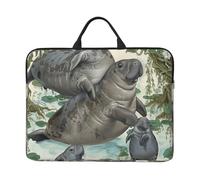 kkvhhyuo Custodia per computer portatile con stampa matematica scolastica, 35,5 cm, con manico sottile, per uomini e donne, lavoro, pendolarismo e viaggi, Conigli Manate, Taglia unica