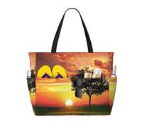 kkvhhyuo Grande borsa da spiaggia con stampa patriottica dei soldati militari statunitensi, borsa da spiaggia pieghevole con cerniera e tasca, borsa per la spesa riutilizzabile per donne, borse tote