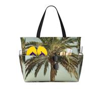 kkvhhyuo Grande borsa da spiaggia con stampa torneo di poker, borsa da spiaggia pieghevole con cerniera e tasca, borsa per la spesa riutilizzabile per donne, borse tote per viaggi, shopping, piscina