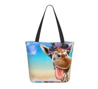 kkvhhyuo Grande borsa tote da donna, con stampa di un molo sulla spiaggia, borsa a tracolla con cerniera, borsa da lavoro per lavoro, università, viaggi, scuola, shopping, spiaggia