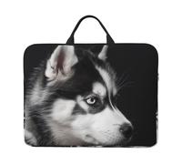 kkvhhyuo Husky Dog Print - Custodia per computer portatile da 14 pollici, profilo sottile, con manico, per uomini e donne, lavoro, pendolarismo e viaggi