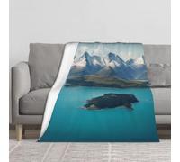 kkvhhyuo Isole e montagna coperta per divano letto divano 152,4 x 127 cm | Morbida coperta di flanella spessa per tutte le stagioni, decorazione per la casa, regalo per uomo e donna
