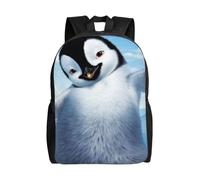 kkvhhyuo Little Tiger in Space Print Zaino leggero per computer portatile, casual, per scuola secondaria, per viaggi, scuola, escursionismo, passeggiate, Pinguini Carino Bambino Prendendo Foto, One