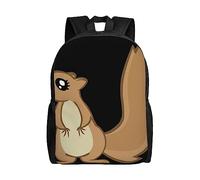 kkvhhyuo Little Tiger in Space Print Zaino leggero per computer portatile, casual, per scuola secondaria, per viaggi, scuola, escursionismo, passeggiate, Scoiattolo dei cartoni animati, One Size