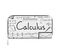 kkvhhyuo Portafoglio lungo stampato con farfalla colorata, in pelle PU con 8 scomparti per carte di credito, grande capacità, per uso quotidiano, viaggi, lavoro, regalo., Calcolo geometrico matematico