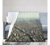 kkvhhyuo Tokyo Bird Eye View, coperta regalo per donne e uomini | Coperta morbida e calda in pile di flanella, leggera, per divano, sedia, letto, soggiorno, ufficio, campeggio, viaggi