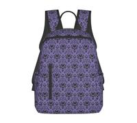 kkvhhyuo Zaino casual, con stampa di pesci e delfini, leggero, per donne e uomini, per la scuola, per ragazzi e ragazze, Infestato il palazzo, One Size, Zainetto