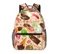 kkvhhyuo Zaino casual con stampa di piante grasse, zaino leggero per libri e computer portatile, per viaggi, università, pendolarismo e avventure nel fine settimana., Dolci e Dolci, One Size