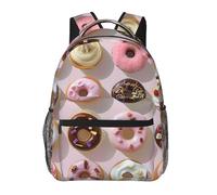 kkvhhyuo Zaino casual con stampa floreale narciso, borsa leggera zaino casual da viaggio per uomini e donne, zaino per la scuola per ragazzi e ragazze, Cupcakes Ciambelle Muffins Zucchero, One Size