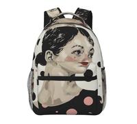 kkvhhyuo Zaino casual con stampa matematica, leggero zaino da viaggio per computer portatile, per uomini e donne, zaino per la scuola per ragazzi e ragazze, A pois., One Size, Zainetto