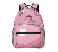 kkvhhyuo Zaino casual con stampa matematica, leggero zaino da viaggio per computer portatile, per uomini e donne, zaino per la scuola per ragazzi e ragazze, Teiera rosa., One Size, Zainetto