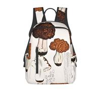 kkvhhyuo Zaino casual, con stampa Stone Spa, leggero, per donne e uomini, per la scuola, per ragazzi e ragazze, Disegno Funghi, One Size, Zainetto
