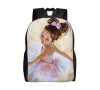 kkvhhyuo Zaino da scuola con stampa orchidee, leggero, per libri, laptop, per uomini e donne, borsa da viaggio per scuola, lavoro., Bambina ballerina ballerina, One Size, Zainetto