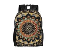 kkvhhyuo Zaino da scuola con stampa orchidee, leggero, per libri, laptop, per uomini e donne, borsa da viaggio per scuola, lavoro., Mandala., One Size, Zainetto