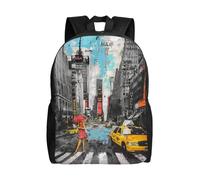 kkvhhyuo Zaino da scuola con stampa orchidee, leggero, per libri, laptop, per uomini e donne, borsa da viaggio per scuola, lavoro., Amore da New York, One Size, Zainetto