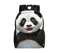 kkvhhyuo Zaino per la scuola con stampa retrò di sirena, leggero, per libri, computer portatile, per uomini e donne, borsa da viaggio per scuola, lavoro e viaggio., Panda Arte, One Size, Zainetto