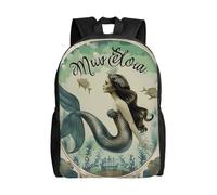 kkvhhyuo Zaino per la scuola con stampa retrò di sirena, leggero, per libri, computer portatile, per uomini e donne, borsa da viaggio per scuola, lavoro e viaggio., Sirena retrò, One Size, Zainetto