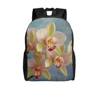 kkvhhyuo Zaino per la scuola con stampa retrò di sirena, leggero, per libri, computer portatile, per uomini e donne, borsa da viaggio per scuola, lavoro e viaggio., Orchidee, One Size, Zainetto