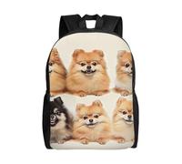 kkvhhyuo Zaino scolastico con stampa matematica leggera per libri e computer portatile, per uomini e donne, borsa da viaggio per scuola, lavoro., Modello Pomerania, One Size, Zainetto