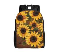 kkvhhyuo Zaino scolastico con stampa matematica leggera per libri e computer portatile, per uomini e donne, borsa da viaggio per scuola, lavoro., Piante Tema Girasole, One Size, Zainetto