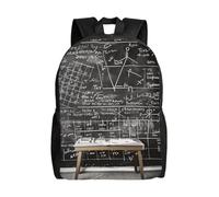 kkvhhyuo Zaino scolastico con stampa matematica leggera per libri e computer portatile, per uomini e donne, borsa da viaggio per scuola, lavoro., Matematica scolastica, One Size, Zainetto