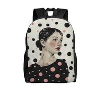 kkvhhyuo Zaino scolastico con stampa matematica leggera per libri e computer portatile, per uomini e donne, borsa da viaggio per scuola, lavoro., A pois., One Size, Zainetto