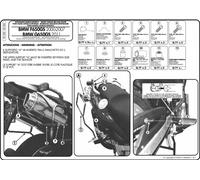 KL188 KAPPA PORTAVALIGIE LATERALE MONOKEY® per BMW G 650 GS da 2011 a 2017